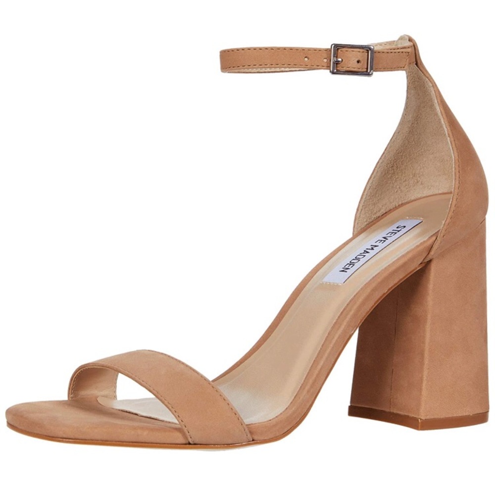 NIB! Steve Madden Dillion Tan Nubuck Block Heels